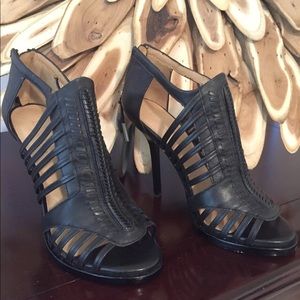 L.A.M.B. Kamy Black Sandals